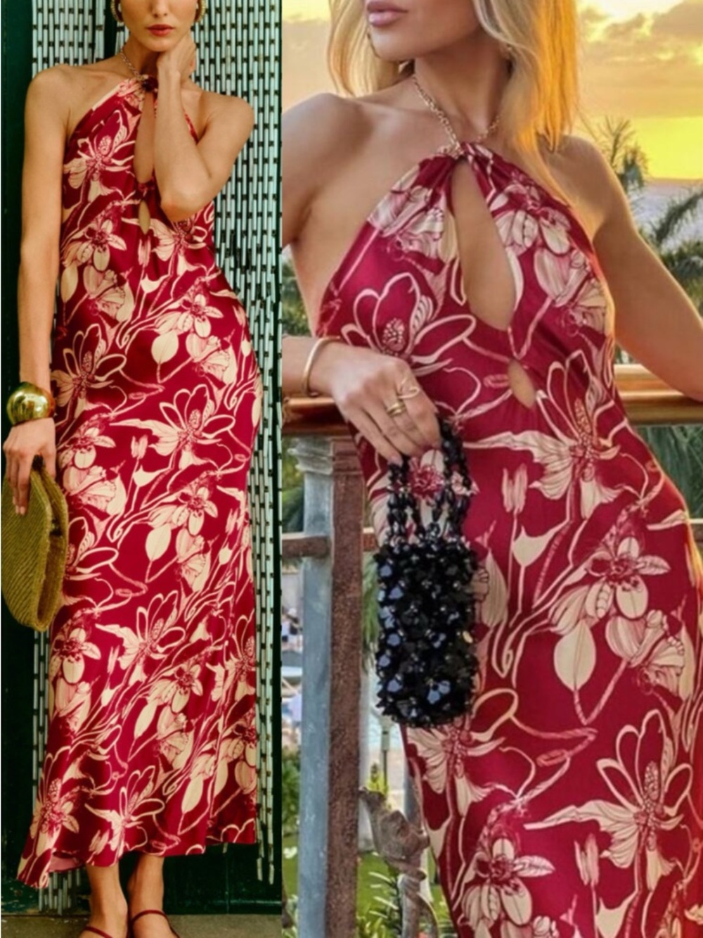 Reformation Yesenia Silk Dress  - NWT